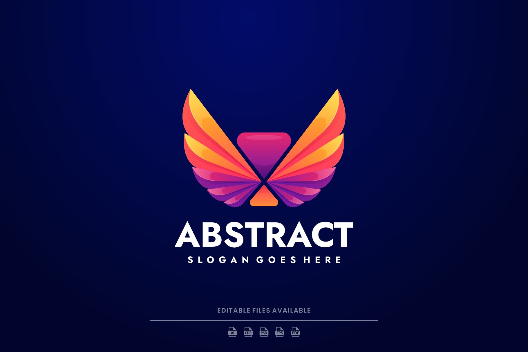 Abstract Wings Colorful Logo cover image.