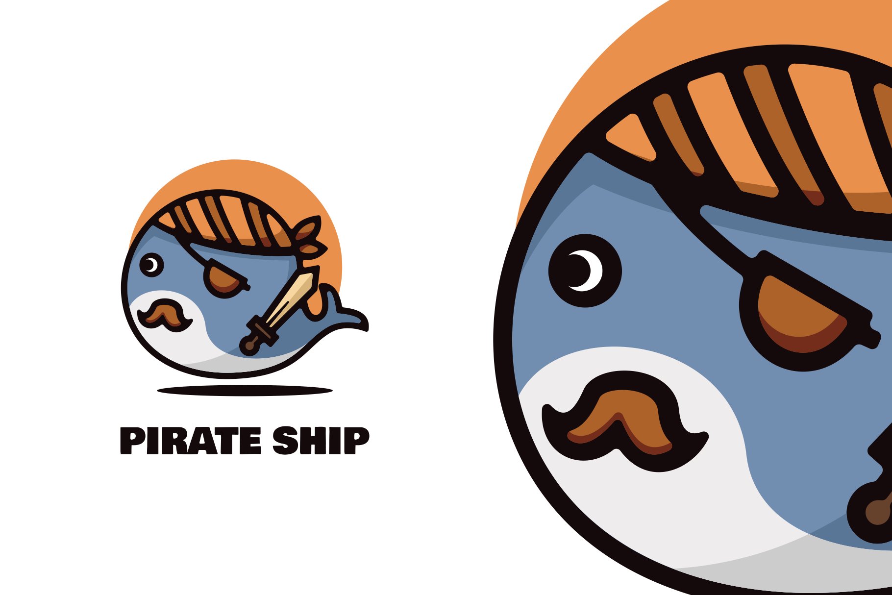 Whale Cartoon Logo cover image.