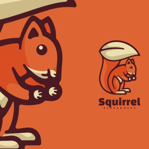 Squirrel Cartoon Logo cover image.