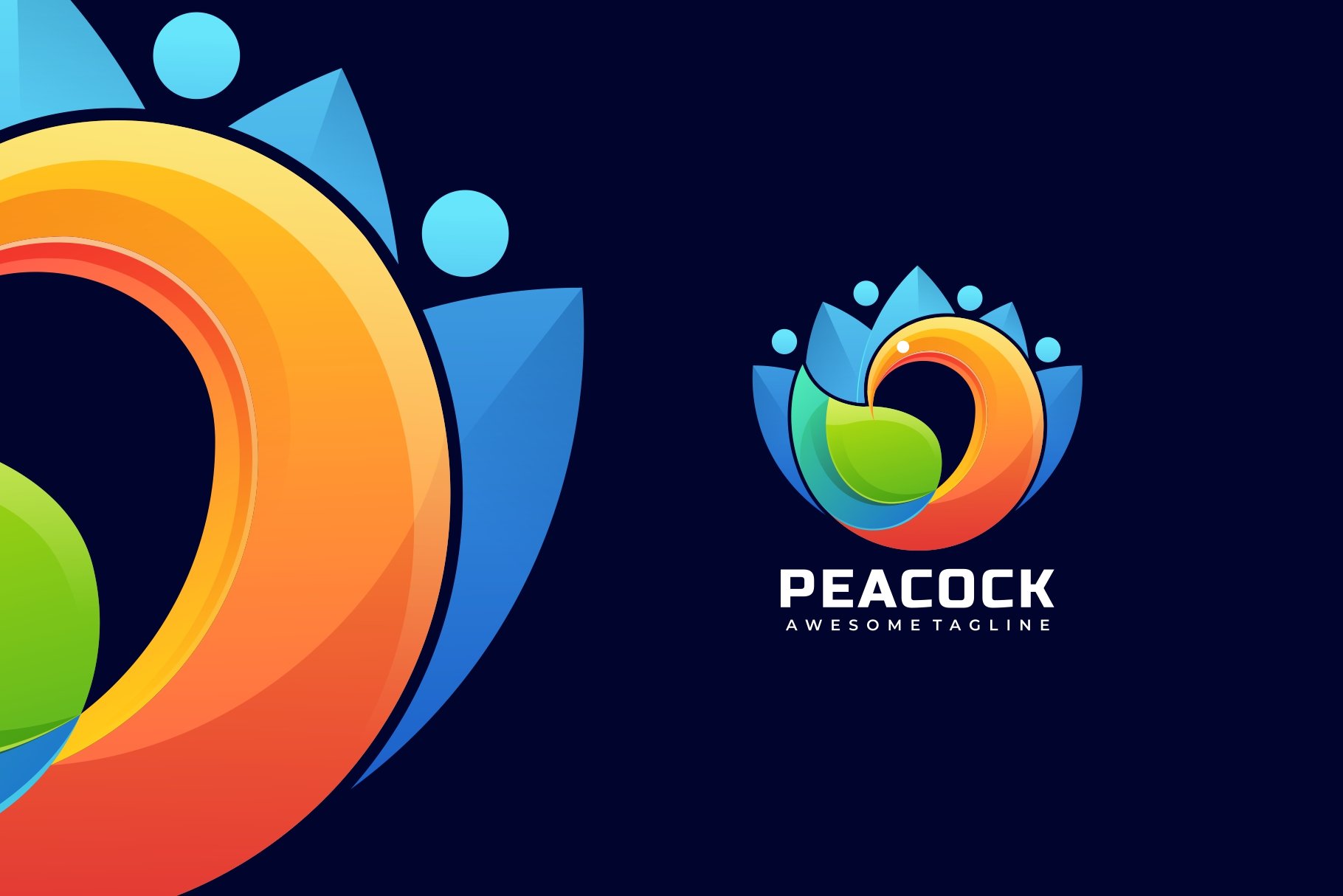 Bird Gradient Colorful Logo cover image.