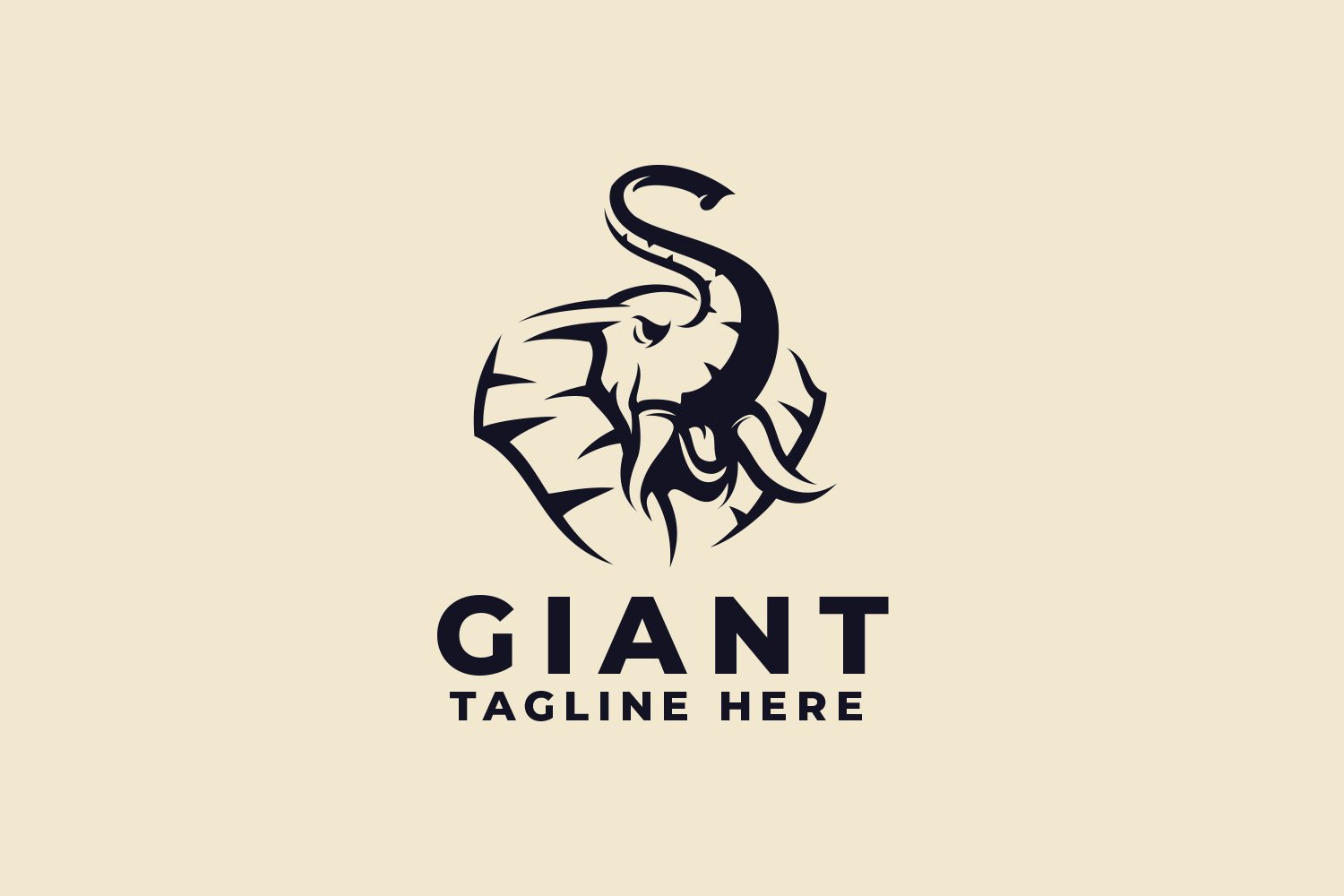 Angry Elephant Logo Design cover image.