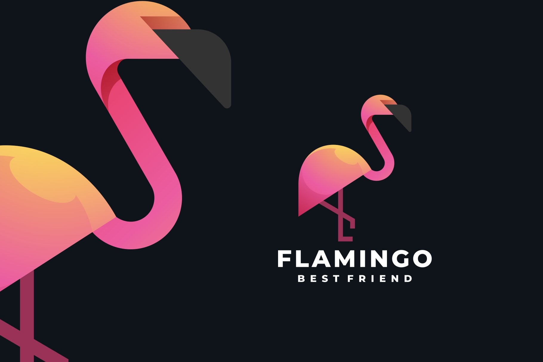 Flamingo Gradient Colorful Logo cover image.