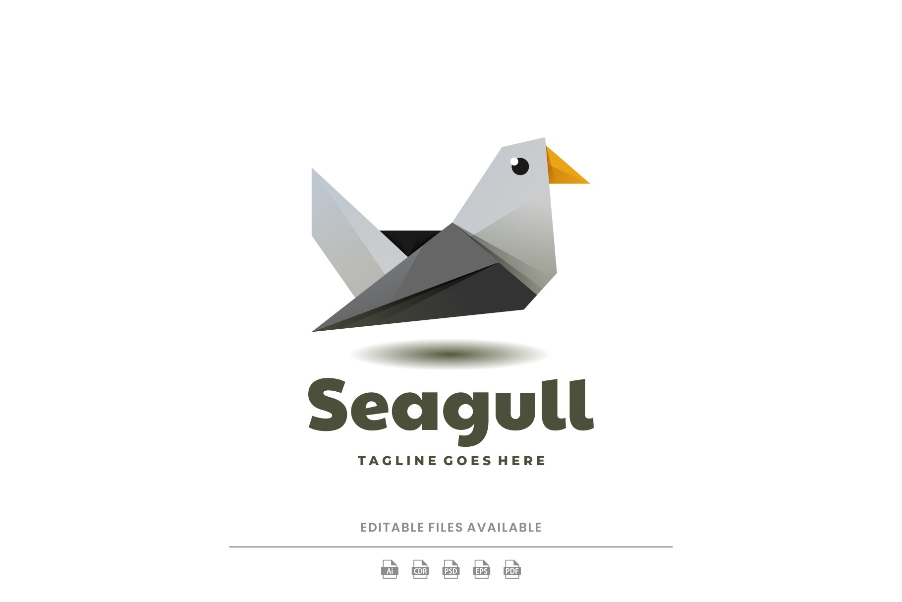 Seagull Low Poly Logo cover image.