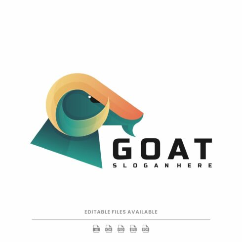 Goat Gradient Colorful Logo cover image.