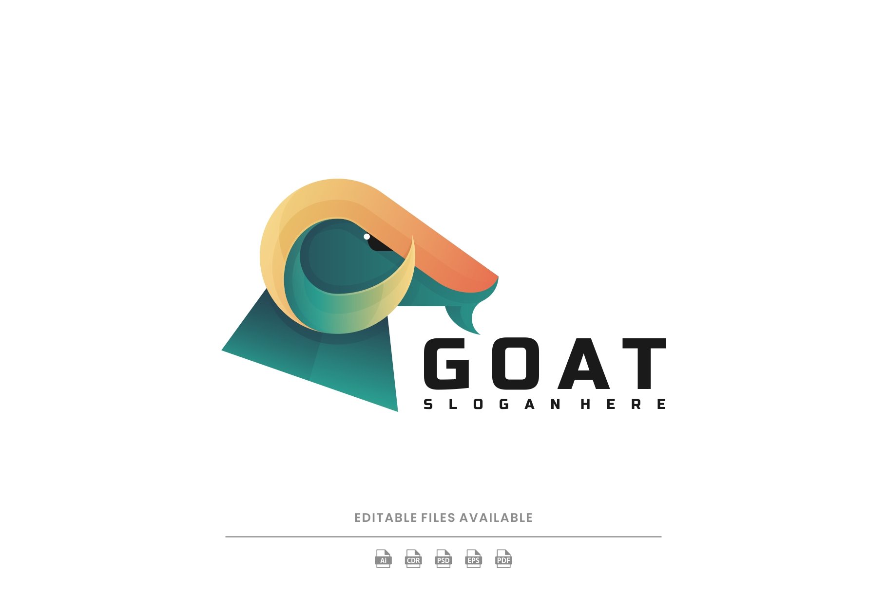 Goat Gradient Colorful Logo cover image.