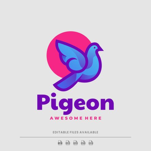 Pigeon Simple Gradient Logo cover image.