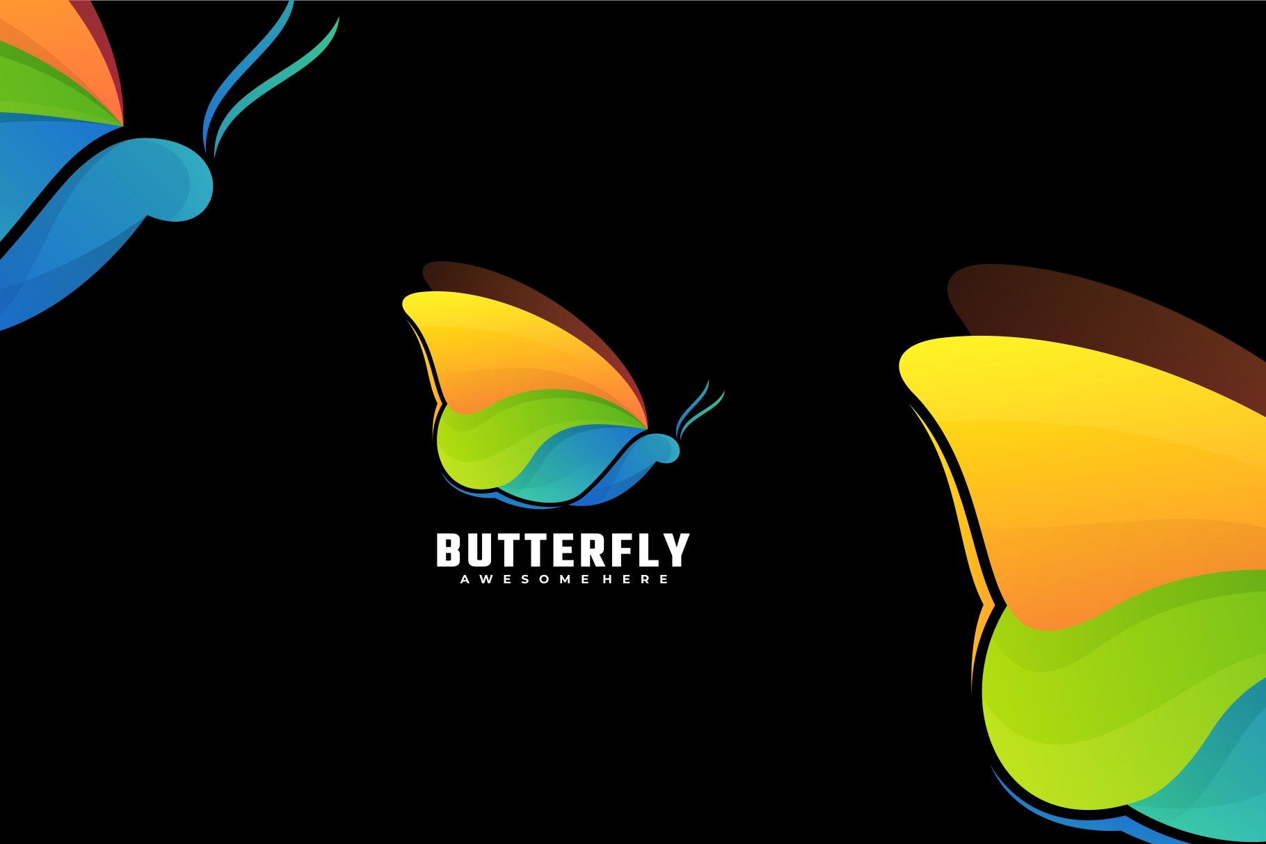 Butterfly Colorful Logo cover image.