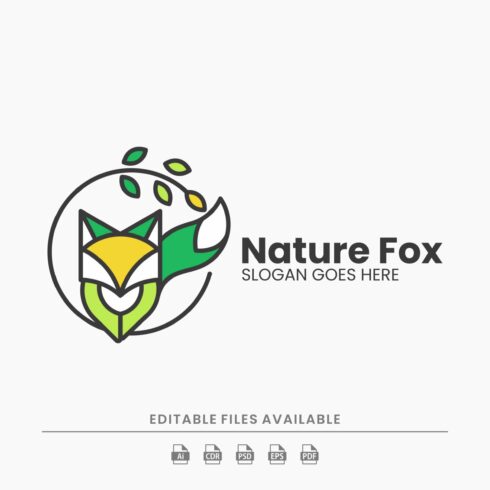 Nature Fox Simple Logo cover image.