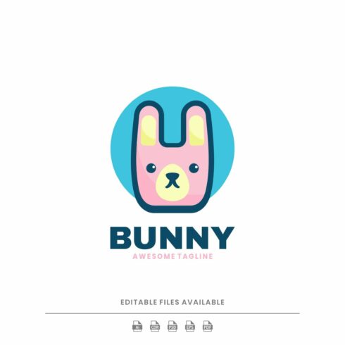 Bunny Simple Mascot Logo cover image.