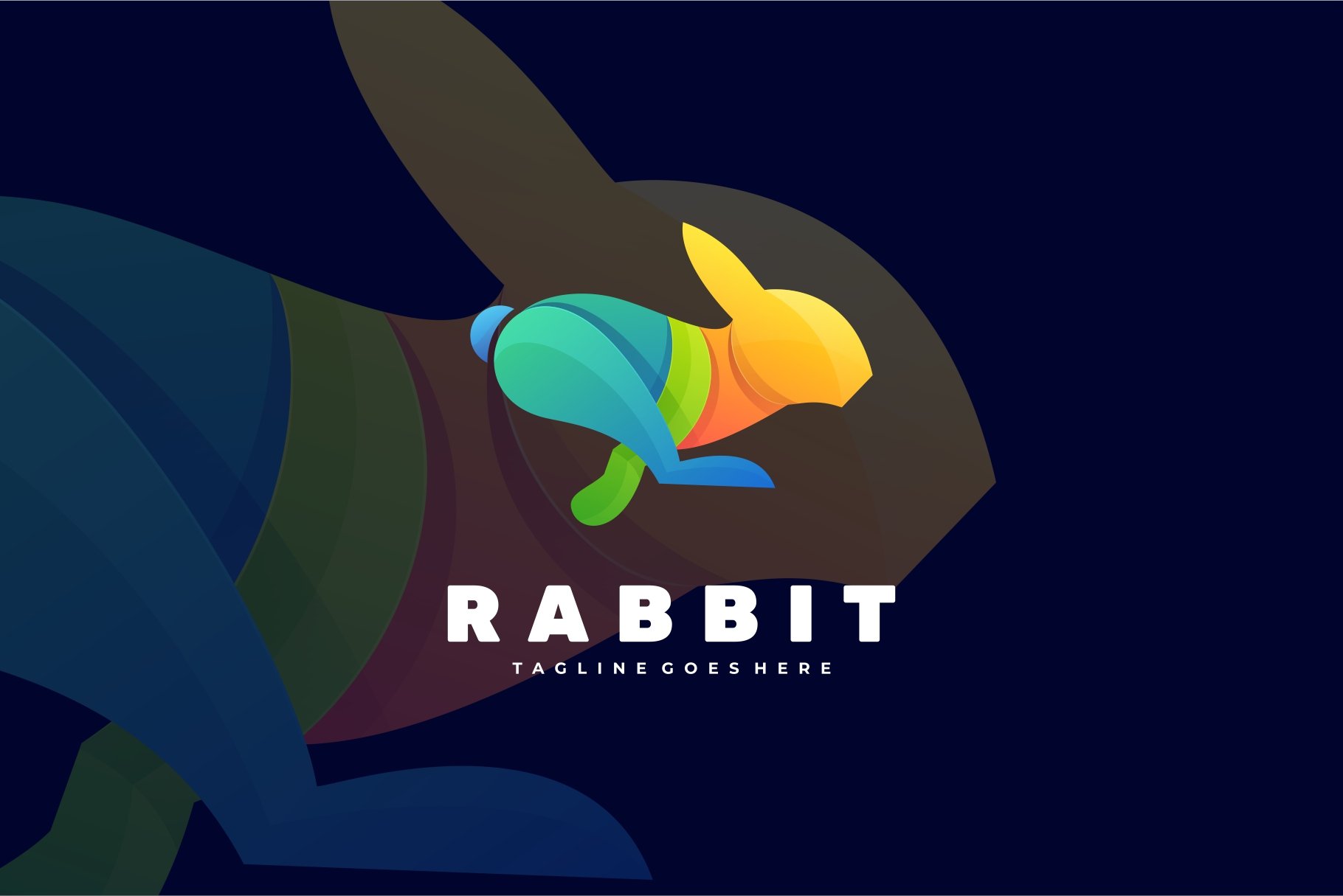 Rabbit Gradient Colorful Logo cover image.