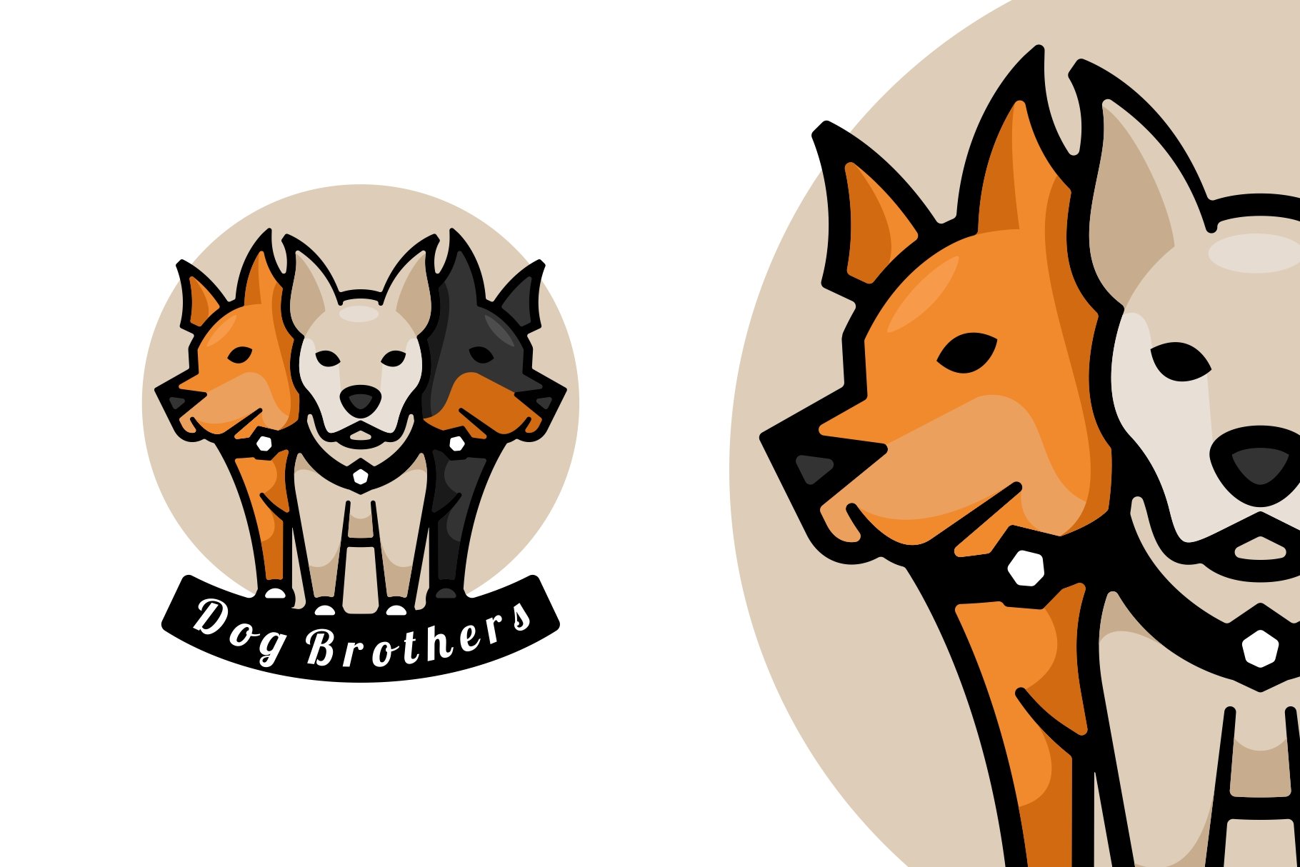 Dog Color Mascot Logo cover image.