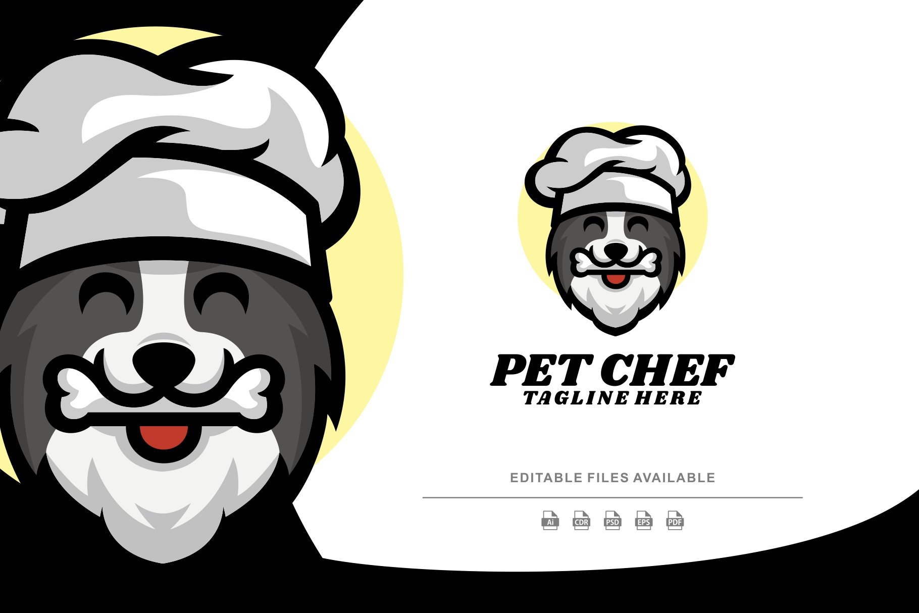 Pet Chef Mascot Cartoon Logo cover image.