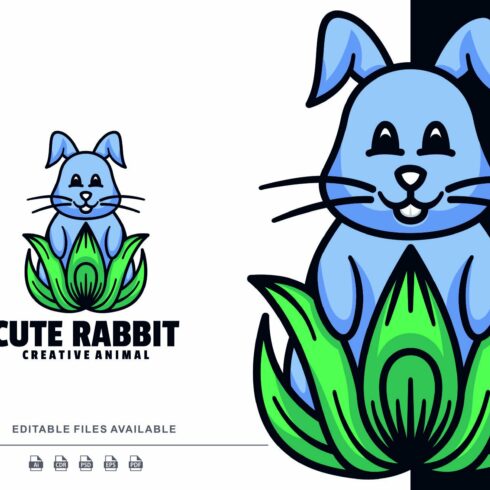 Rabbit Cartoon Logo cover image.