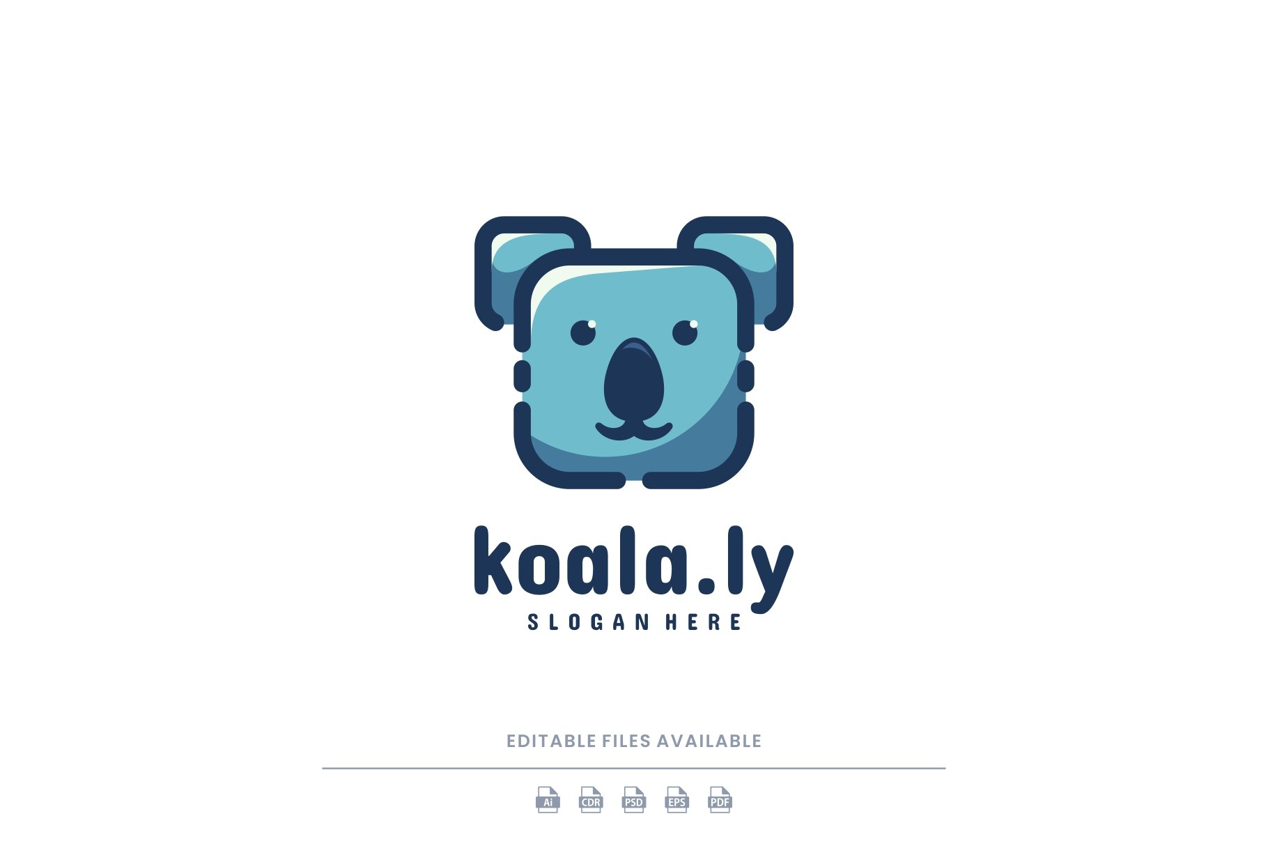 Koala Simple Mascot Logo cover image.