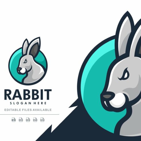 Rabbit Simple Mascot Logo cover image.