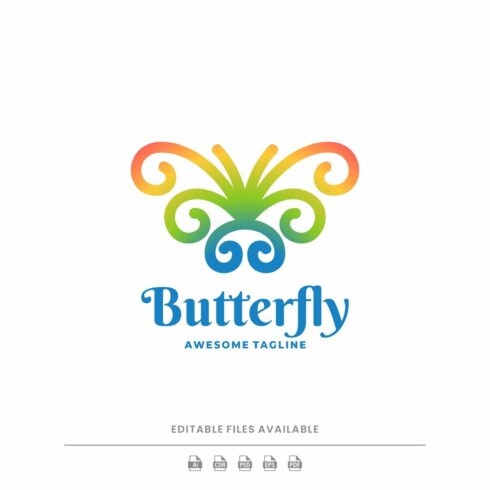 Butterfly Colorful Logo cover image.