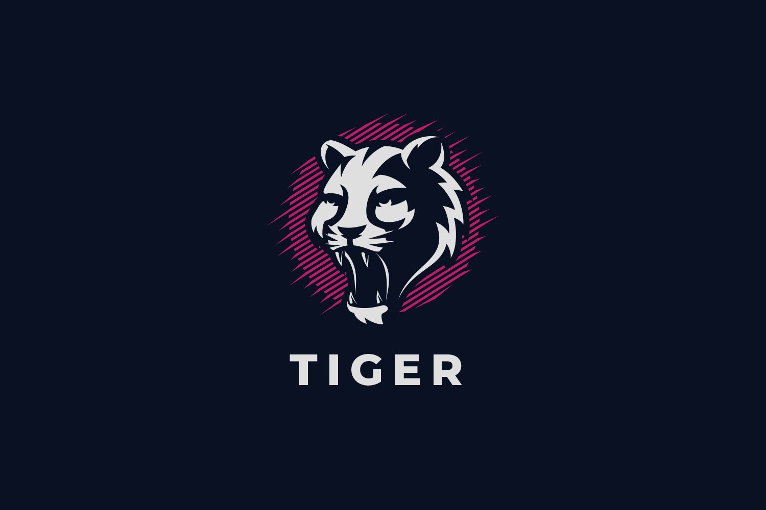 Tiger Head Logo Design cover image.