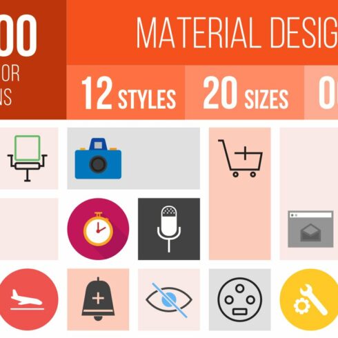 1200 Material Design Icons cover image.