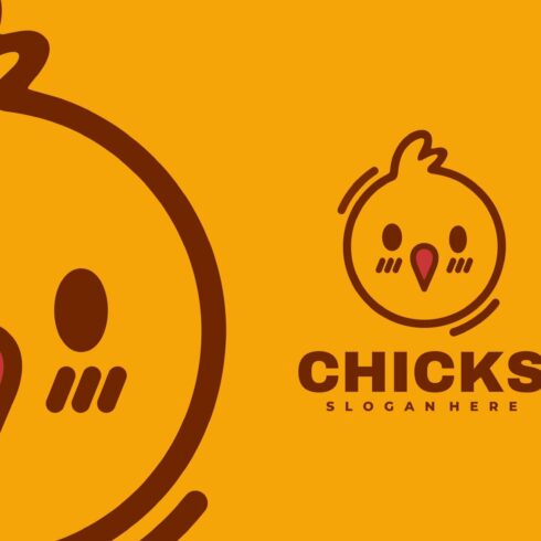 Chicks Simple Mascot Logo cover image.