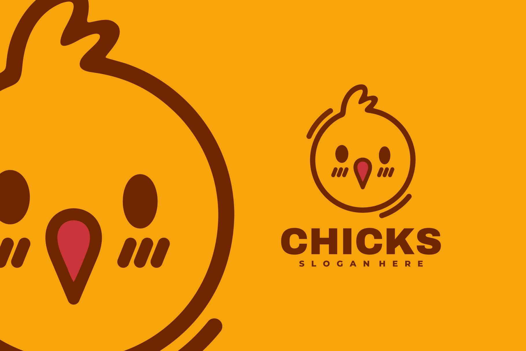 Chicks Simple Mascot Logo cover image.