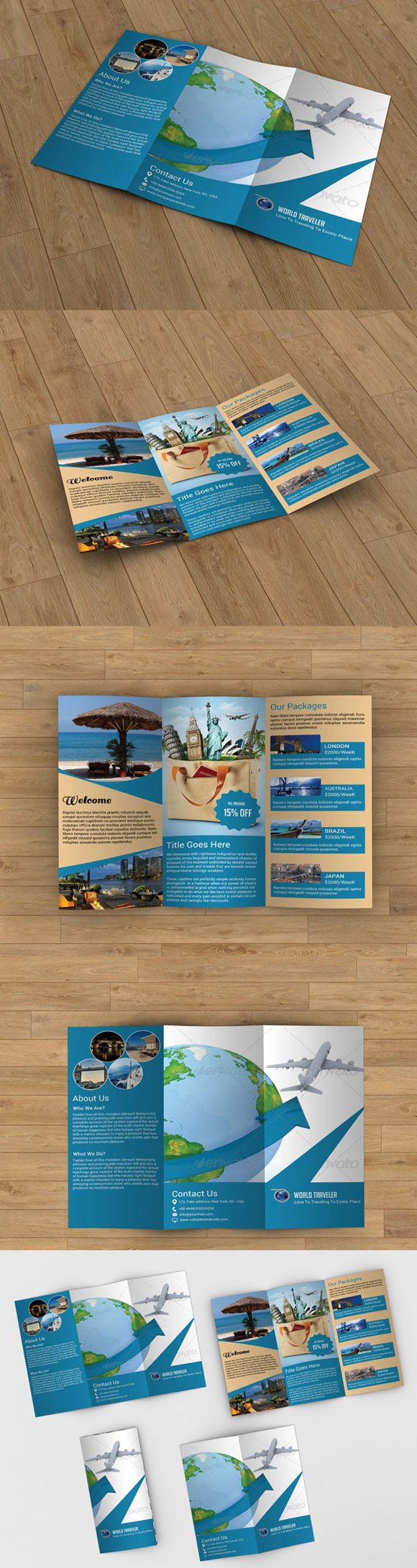 Travel Agency Brochure - V25 cover image.