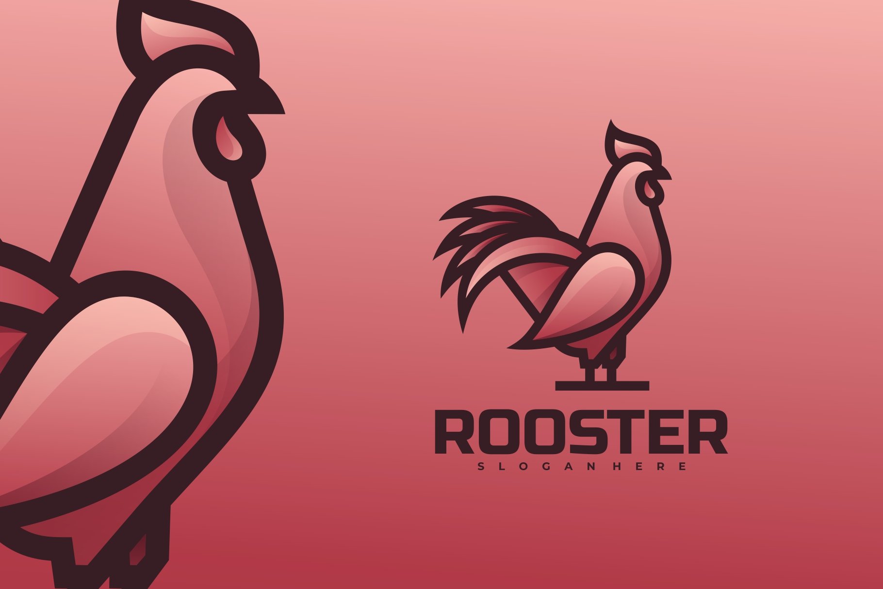 Rooster Gradient Logo preview image.
