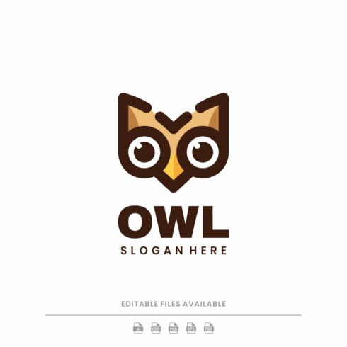 Owl Simple Mascot Logo cover image.