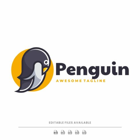 Penguin Simple Mascot Logo cover image.