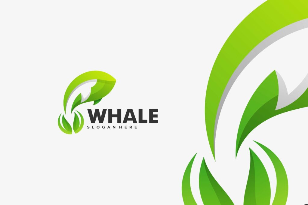 Whale Gradient Logo – MasterBundles