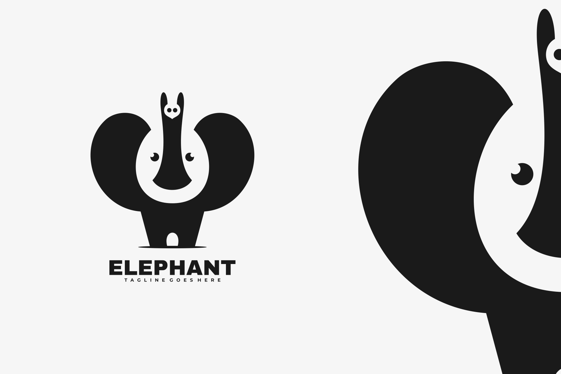 Elephant Negative Space Logo cover image.