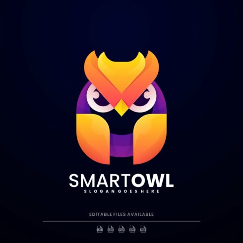 Smart Owl Gradient Colorful Logo cover image.