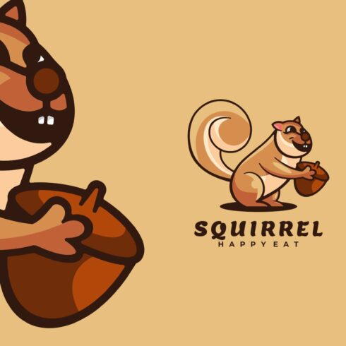 Squirrel Cartoon Logo cover image.