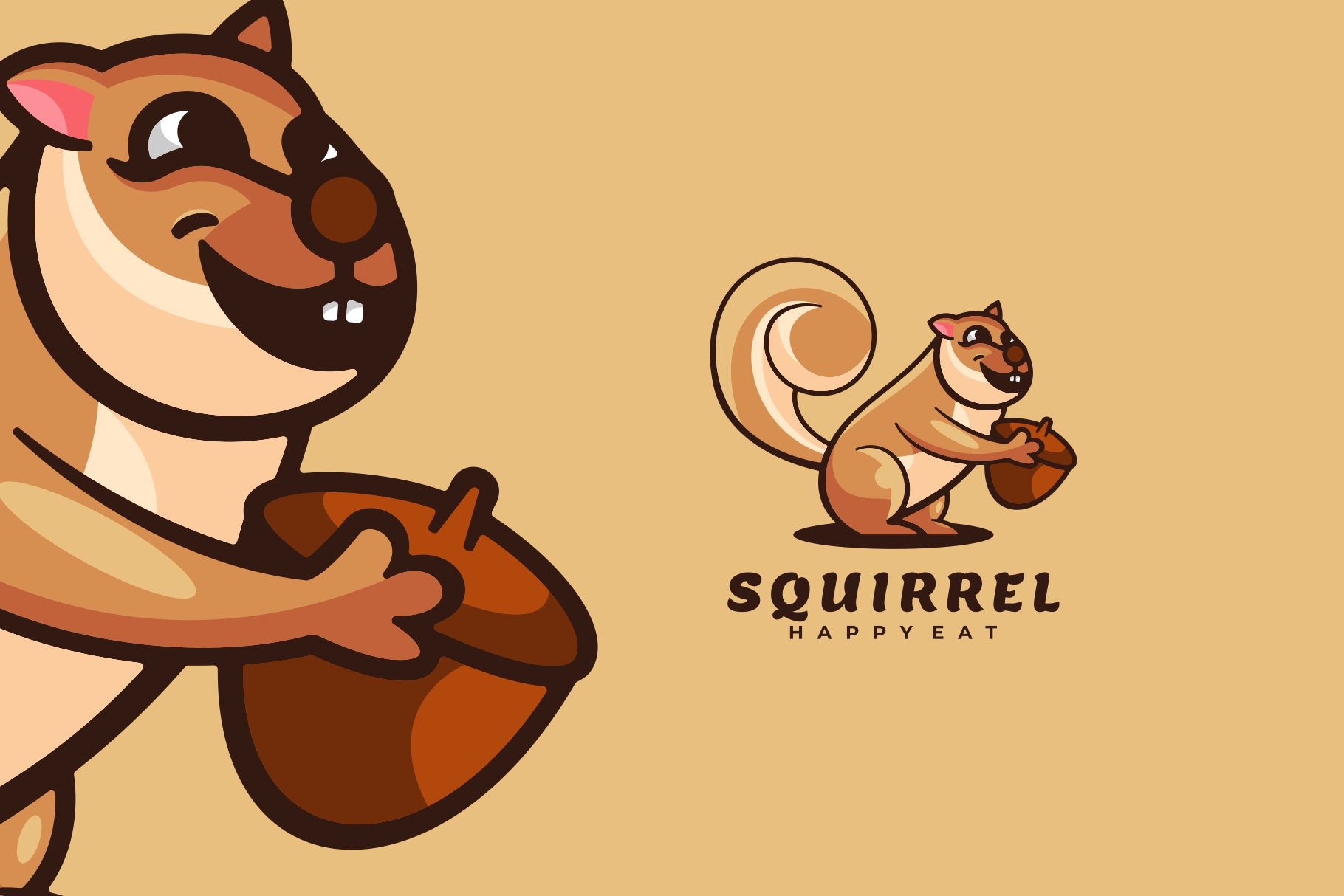 Squirrel Cartoon Logo cover image.