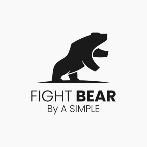 Fight Bear Silhouette Logo cover image.
