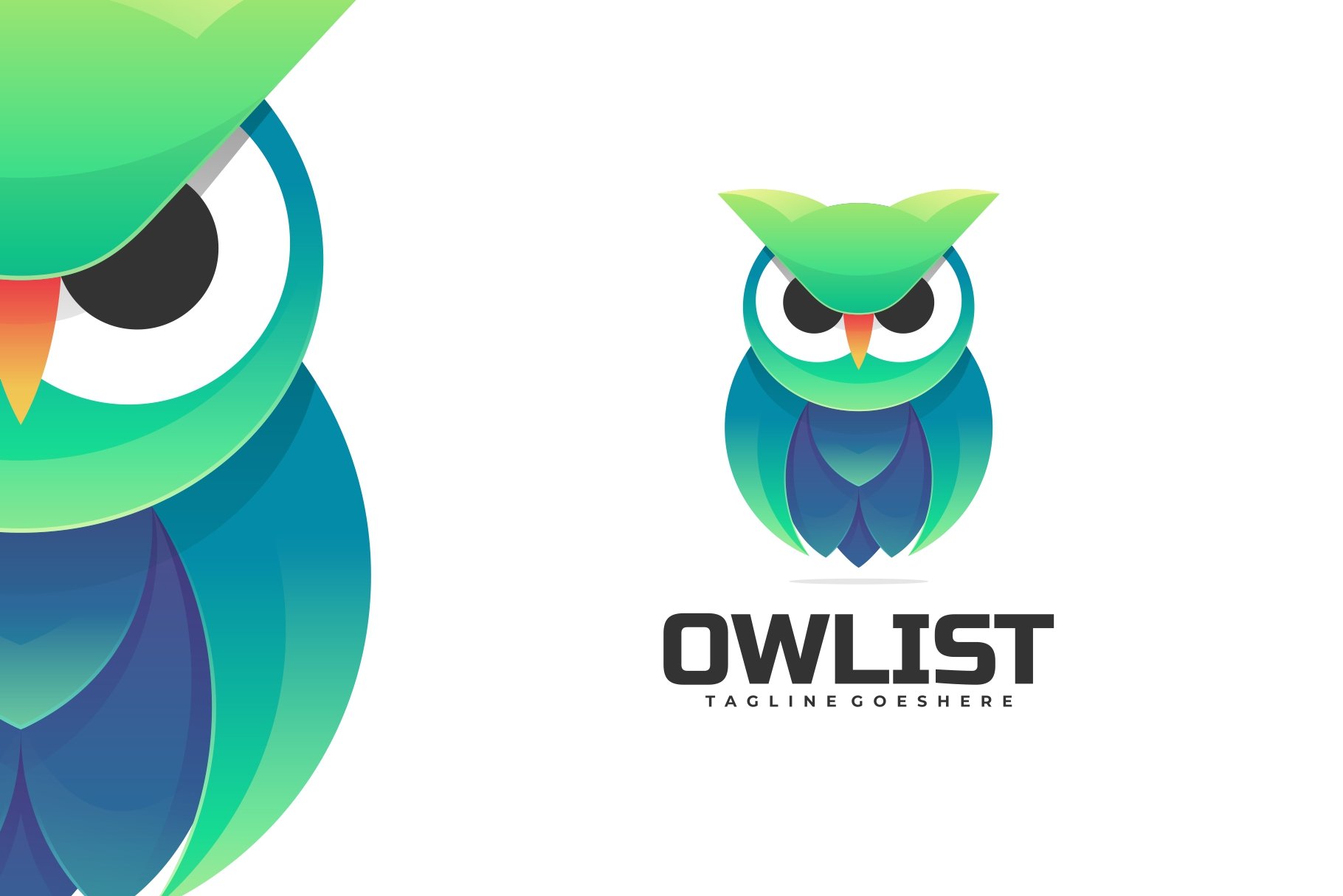 Owl Gradient Colorful Logo cover image.