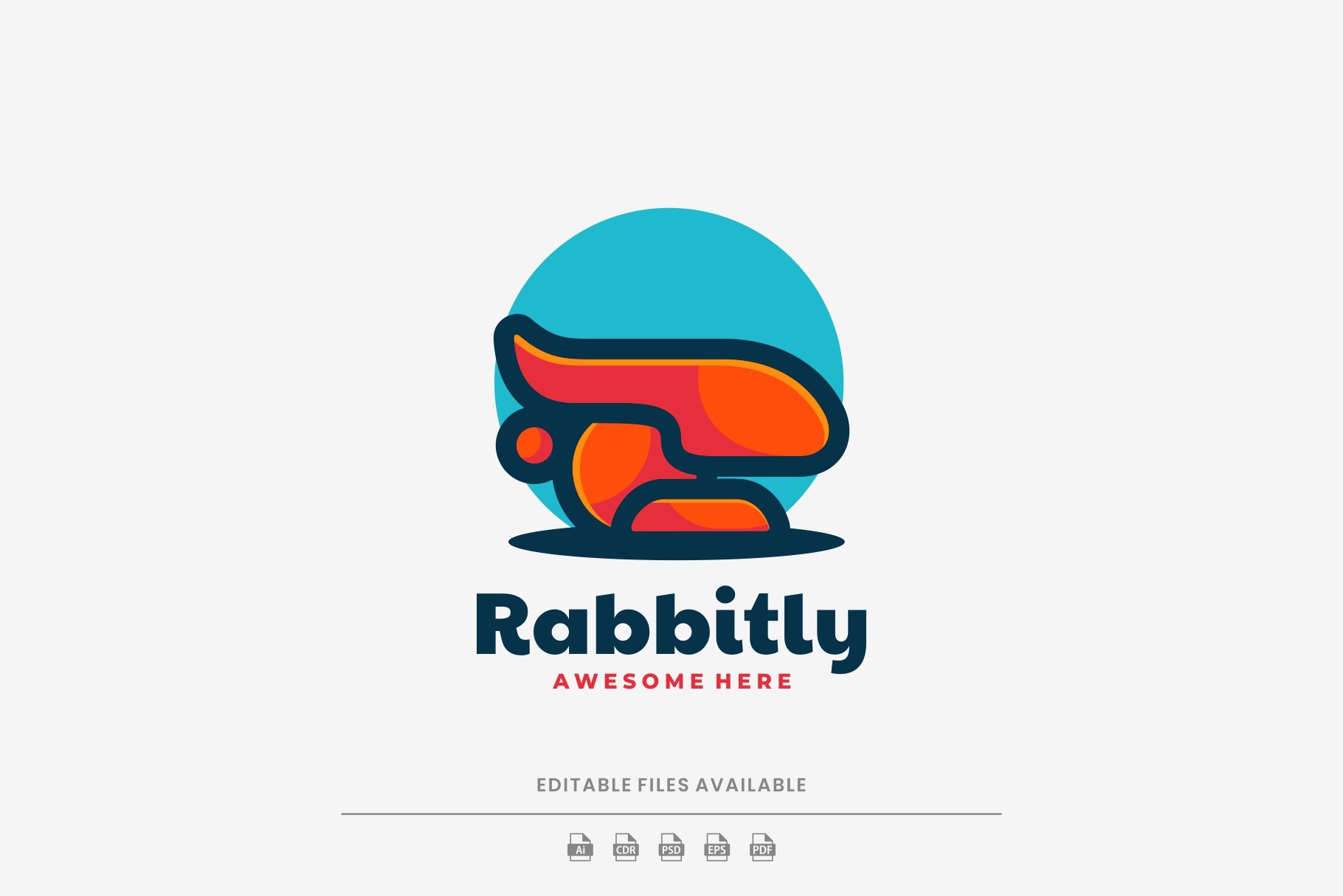 Rabbit Simple Mascot Logo cover image.