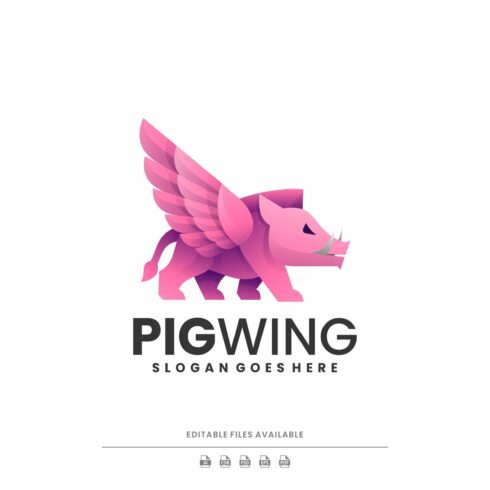 Pig Wing Gradient Logo cover image.