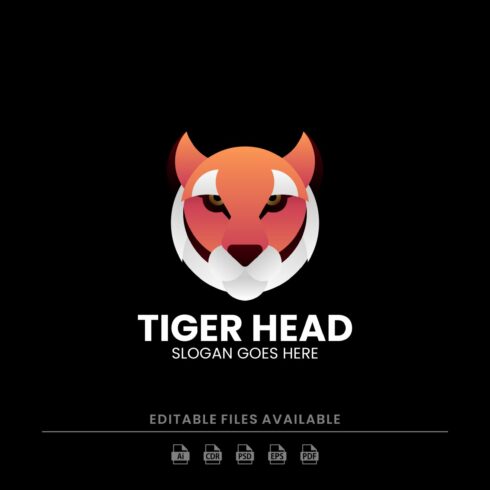 Tiger Head Colorful Logo cover image.