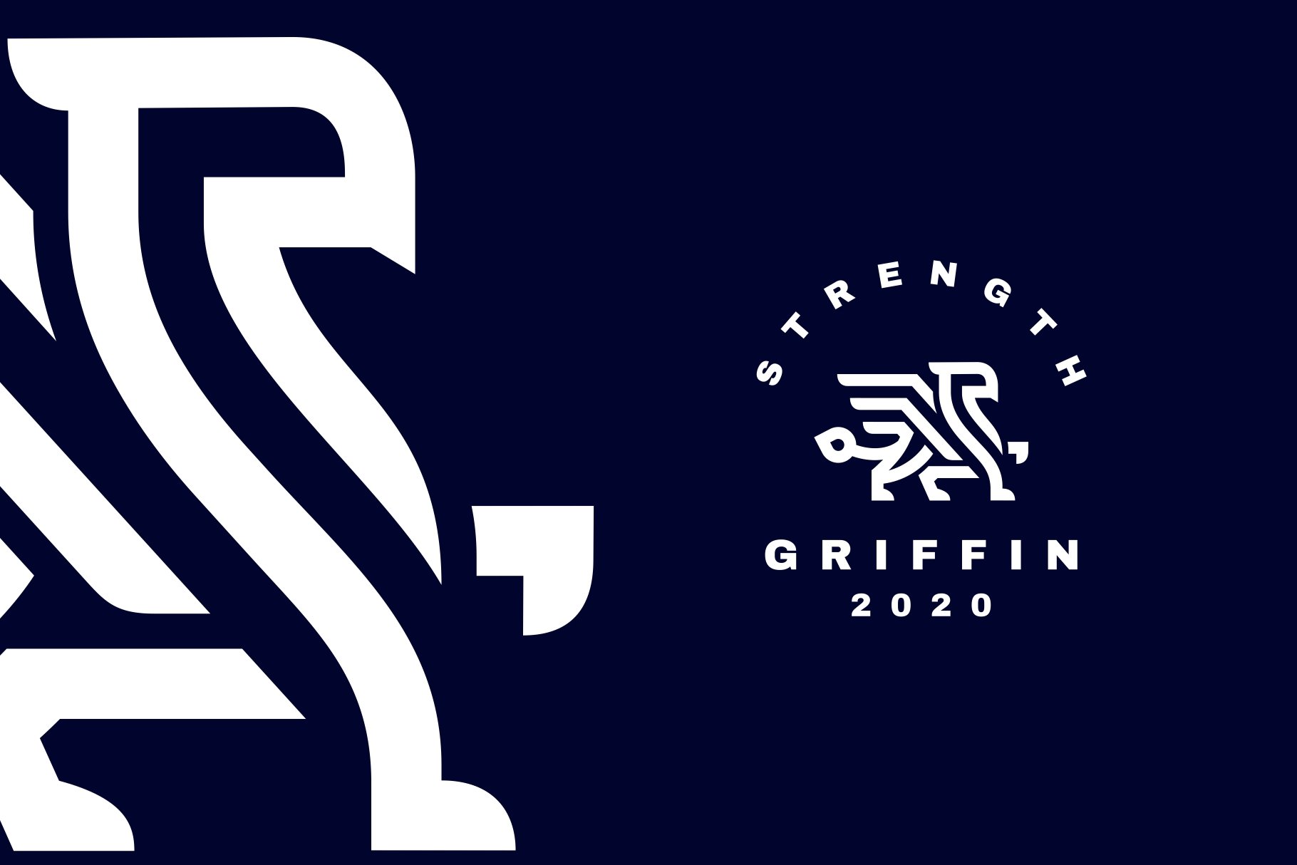 Griffin Line Art Logo cover image.