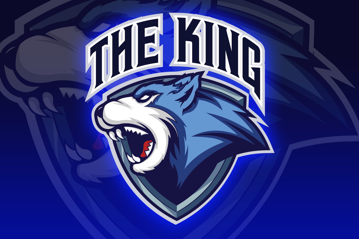 Wolf King Esport Logo cover image.