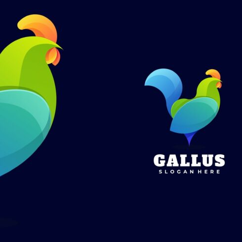 Chicken Gradient Colorful Logo cover image.