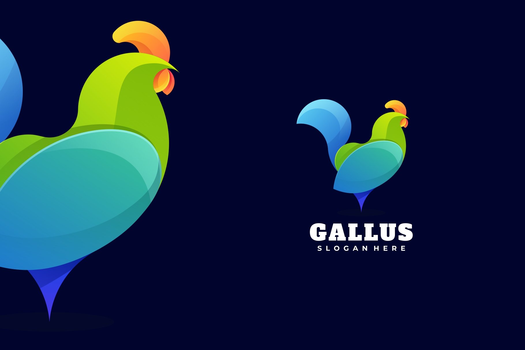 Chicken Gradient Colorful Logo cover image.