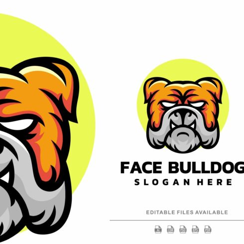 Bulldog Simple Mascot Logo cover image.
