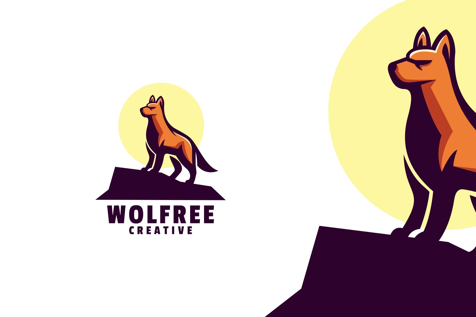 Wolf Color Mascot Logo cover image.