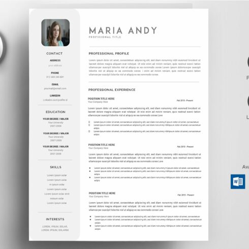 CV / Resume Template cover image.