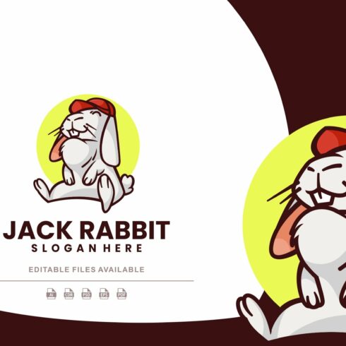 Rabbit Mascot Cartoon Logo cover image.