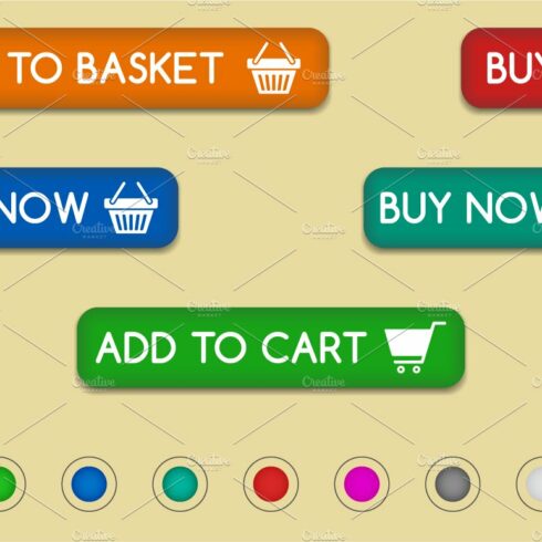 Shopping cart buttons cover image.