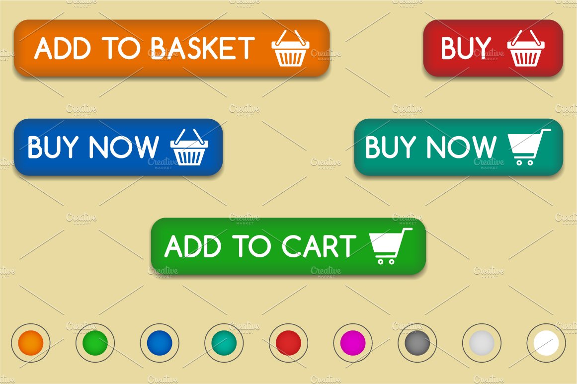 Shopping cart buttons cover image.