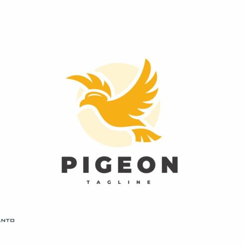 Flying Bird Pigeon Logo Design cover image.