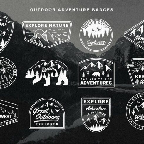 Outdoor adventure badges cover image.